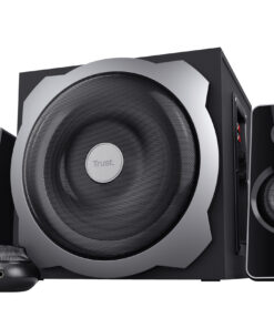 Trust Tytan 2.1 Luidsprekerset – 2.1‑luidsprekerset – subwoofer speakers – Bedrade bediening – Zwart