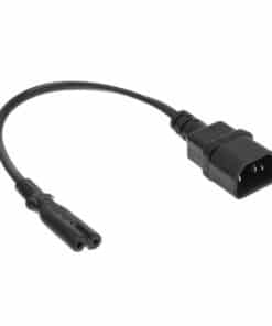 ACT Netsnoer C14 - C7 zwart 0,2 m - Afbeelding 2