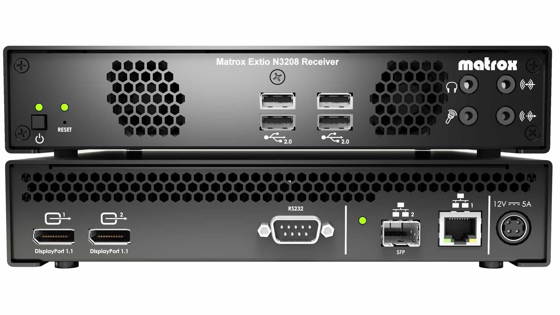 Matrox Extio N3208 KVM-extender Ontvanger