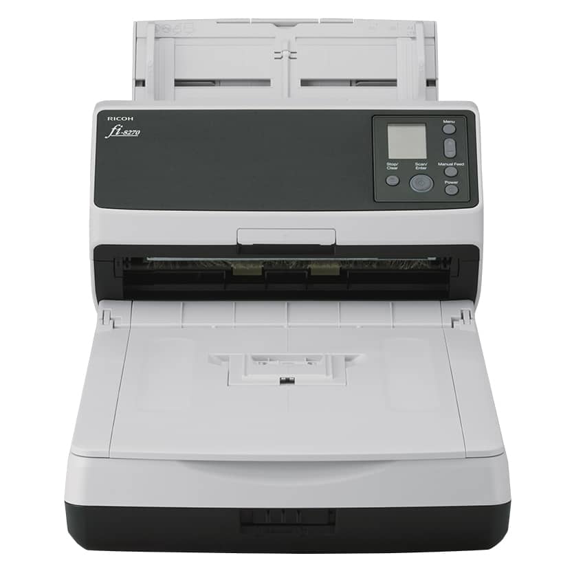 Ricoh fi-8270 ADF-/handmatige invoer scanner 600 x 600 DPI A4 Zwart, Grijs