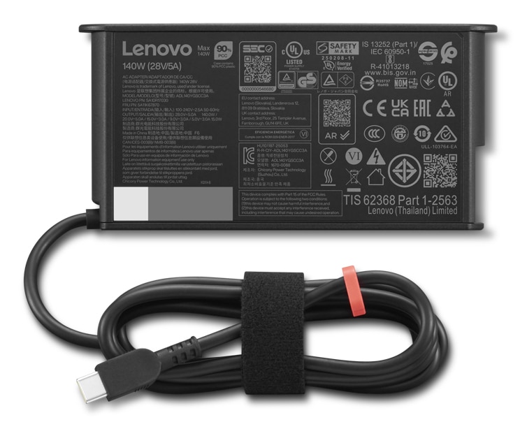 Lenovo 4X21U28818 netvoeding & inverter Binnen 140 W Zwart - Afbeelding 2