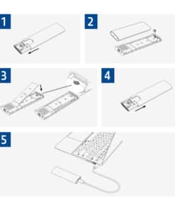 ACT USB-C M.2 NVMe / PCIe SSD Behuizing, tool-free - Afbeelding 7