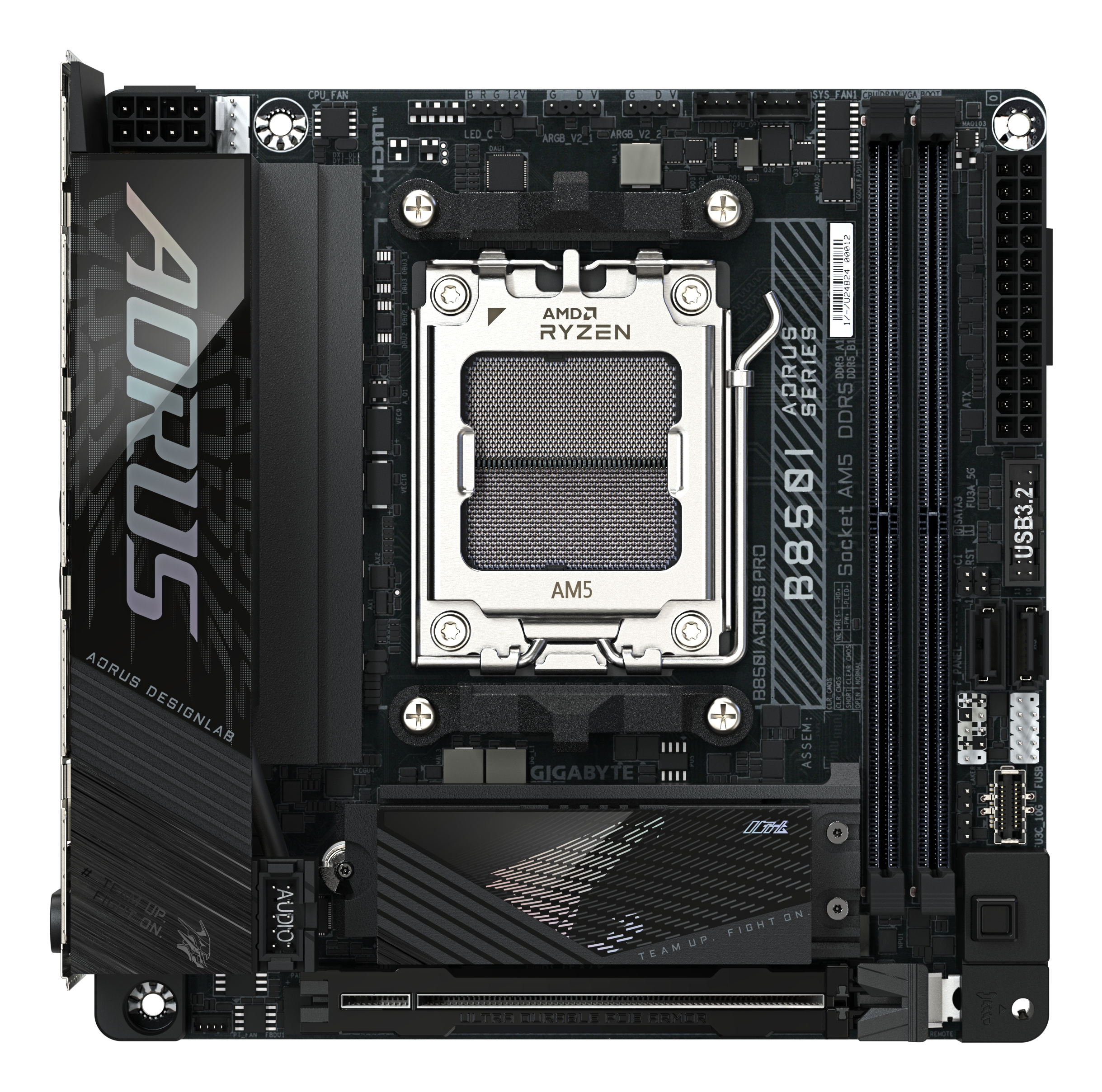 GIGABYTE B850I AORUS PRO moederbord AMD B850 Socket AM5 mini ITX - Afbeelding 2