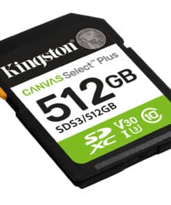 Kingston Technology 512GB SDXC Canvas Select Plus Gen3 150MB/s C10 UHS-I U3 V30 - Afbeelding 2
