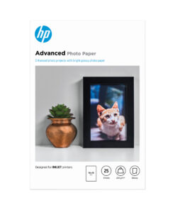 HP Advanced Photo-papier, glanzend, 250 g/m2, 10 x 15 cm (101 x 152 mm), 25 vellen