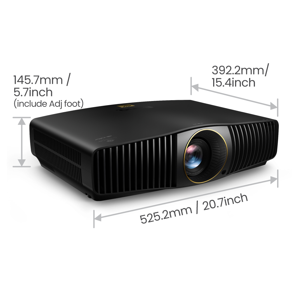 BenQ W5800 Projector met normale projectieafstand 2600 ANSI lumens DLP UHD 4K (3840x2160) 3D Zwart - Afbeelding 4