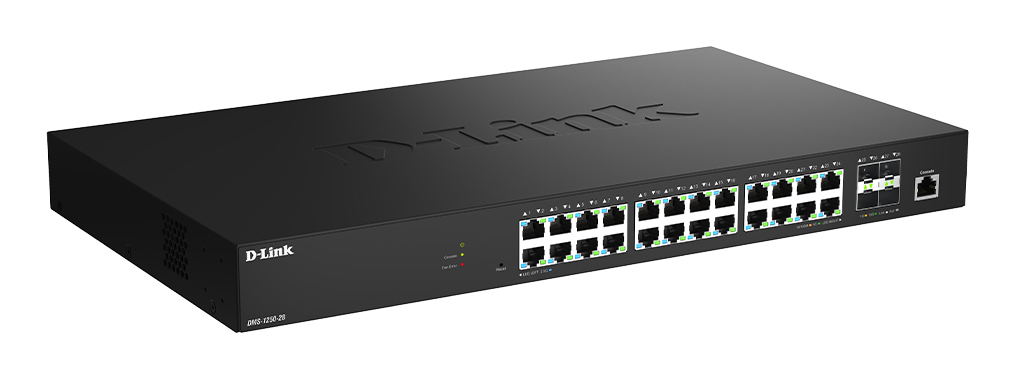 D-Link DMS-1250-28/E netwerk-switch Managed L2 2.5G Ethernet (100/1000/2500) Zwart - Afbeelding 2