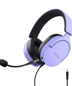 Trust GXT 489P Fayzo Gaming Headset - Multi-platform gamingheadset – Afneembare microfoon – 50 mm drivers – Zwart/Paars