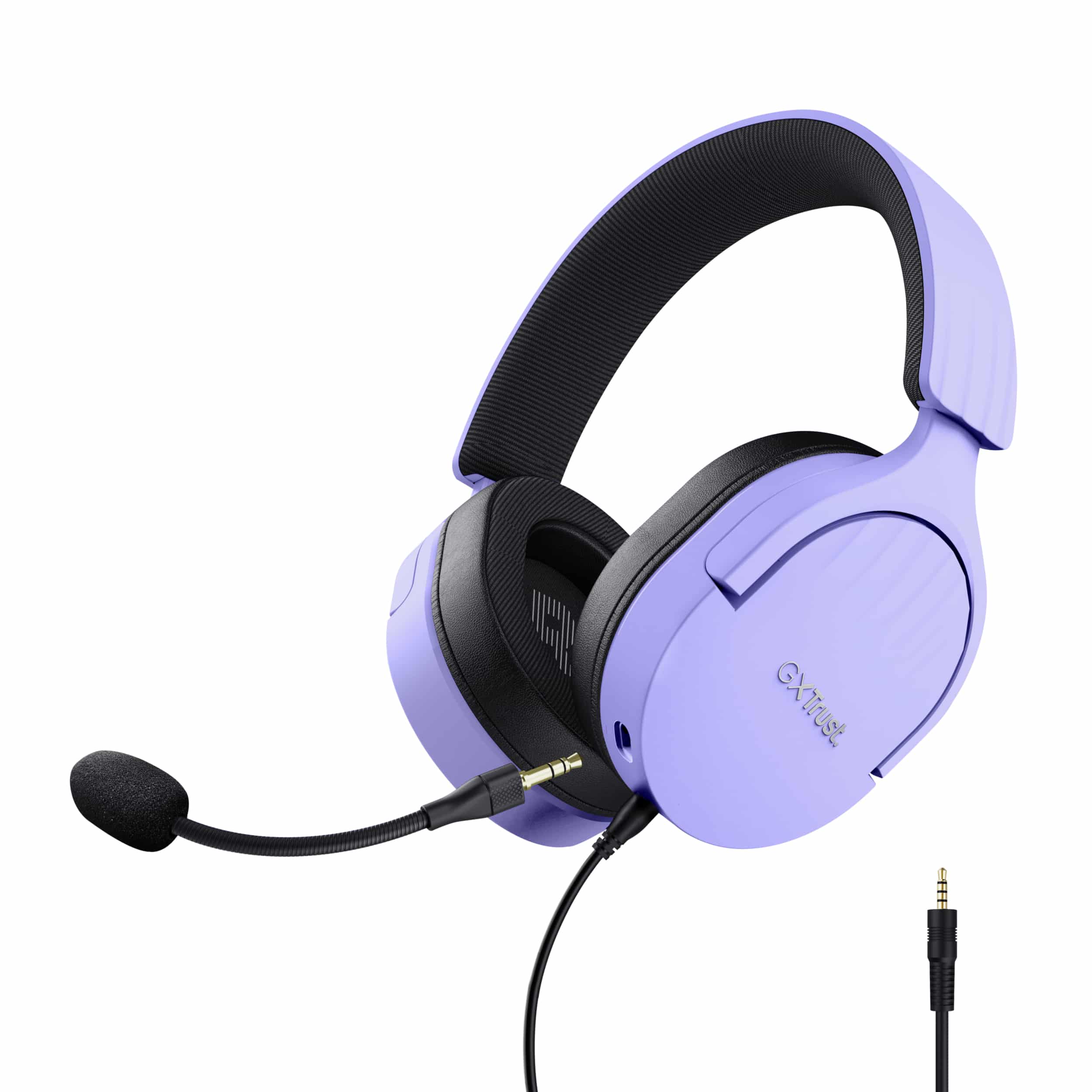 Trust GXT 489P Fayzo Gaming Headset - Multi-platform gamingheadset – Afneembare microfoon – 50 mm drivers – Zwart/Paars