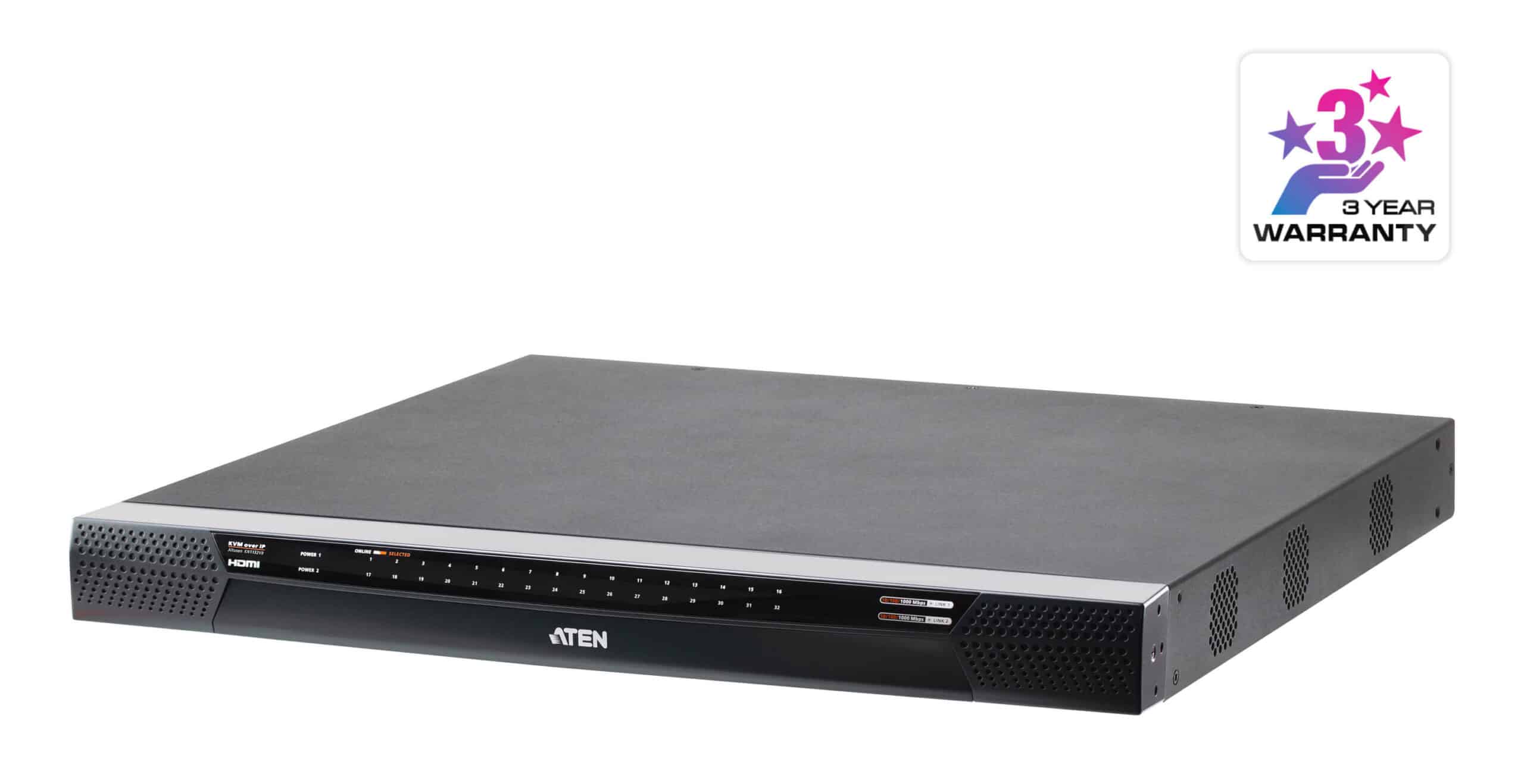 ATEN 1-Lokaal/1-Remote toegang 32-poorts Multi-interface Cat 5 KVM over IP Schakelaar