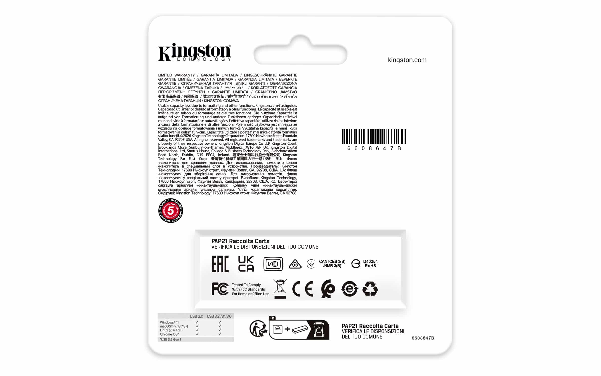 Kingston Technology DataTraveler 64GB Portable USB 3.2 Gen 1 Exodia Black - Afbeelding 6