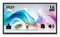 MSI PRO MP165 E6 Draagbare televisie en monitoor Draagbare monitor Zwart 39,6 cm (15.6") LED 1920 x 1080 Pixels - Afbeelding 2