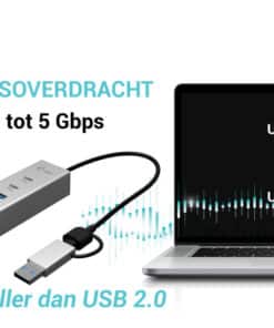 i-tec USB-C/USB-A Metal HUB 3 (2x USB-C, 1x USB-A) Port + 2.5GLAN - Afbeelding 3