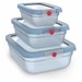 Tefal oneClick N1230210 vershoudbakje 3-delige set blauw (0,5L/1,2L/2,3L) - Afbeelding 3