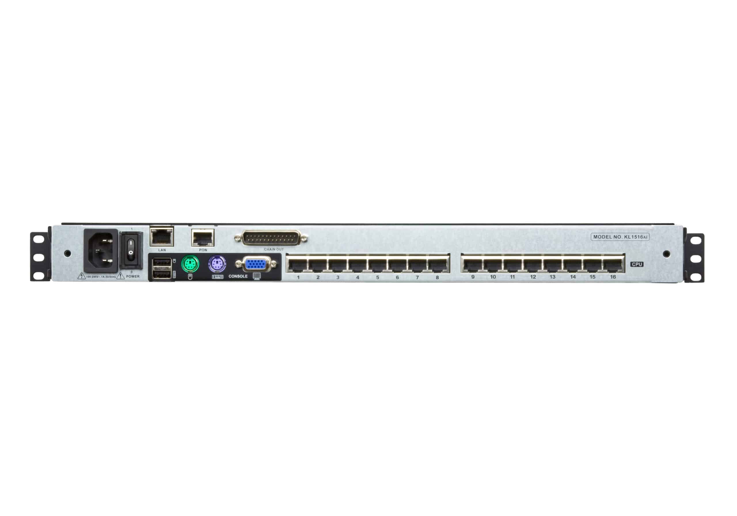 ATEN KL1516AIN rack console 48,3 cm (19") 1280 x 1024 Pixels Metaal Zwart 1U - Afbeelding 3
