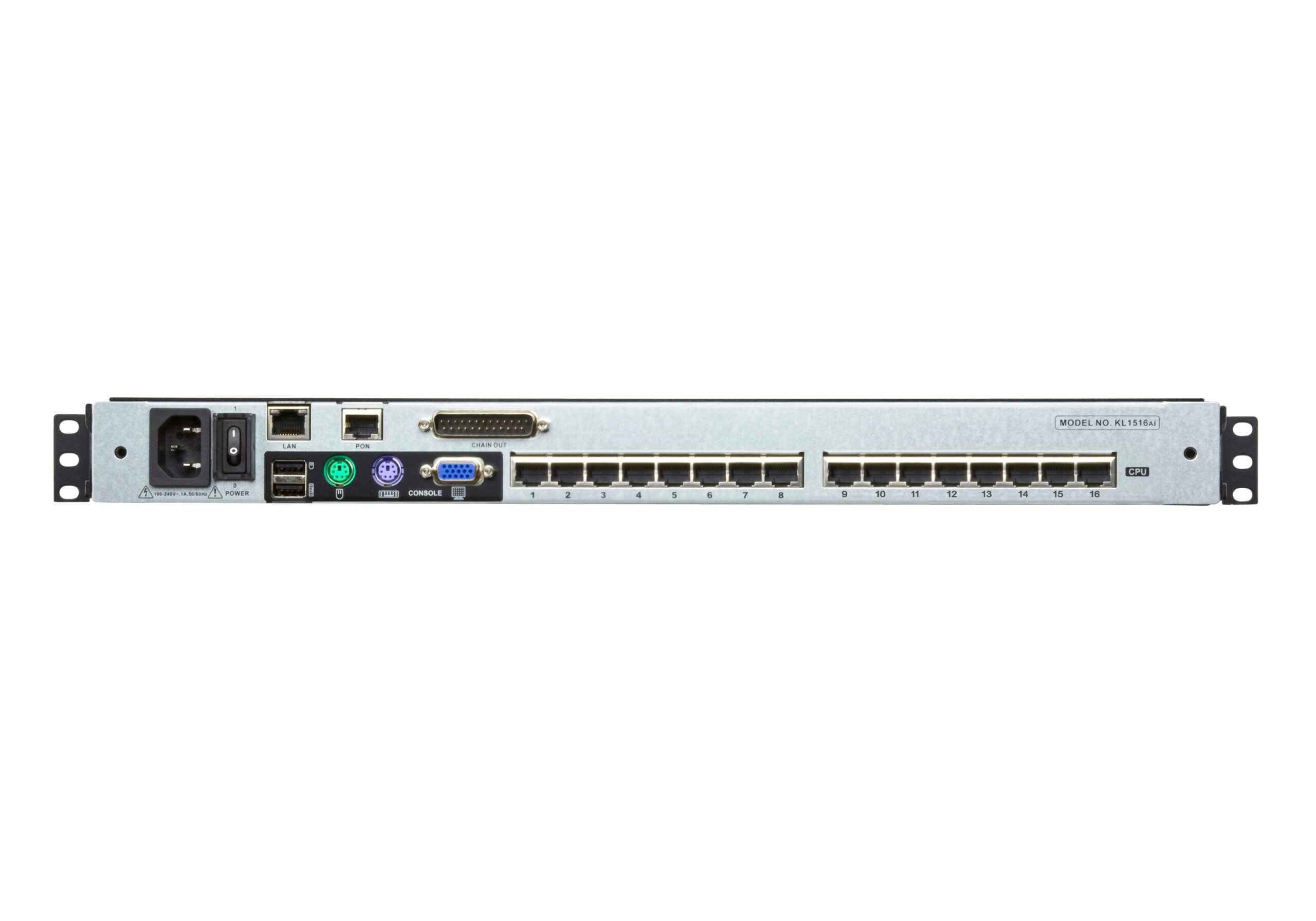 ATEN KL1516AiM rack console 43,2 cm (17") 1280 x 1024 Pixels Metaal Zwart 1U - Afbeelding 3
