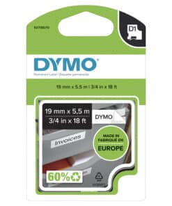 DYMO originele D1 Duurzame polyester labels | Zwarte Tekst op Wit Label | 12 mm x 5,5 m | zelfklevende etiketten voor de LabelManager labelprinter | gemaakt in Europa - Afbeelding 8