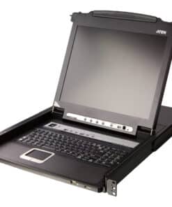 ATEN CL5708MW rack console 43,9 cm (17.3") 1920 x 1080 Pixels Metaal, Kunststof Zwart 1U