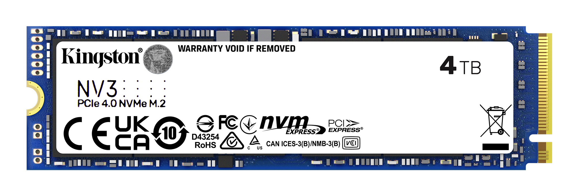 Kingston Technology 4000G NV3 M.2 2280 NVMe SSD - Afbeelding 3