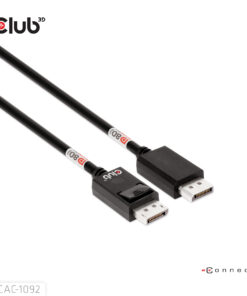 CLUB3D DisplayPort™ 2.1 Bi-Directional VESA DP80 Gecertificeerde kabel 4K240Hz, 8K60Hz or 10K60Hz M/M 1.6m/ Next-Gen Gaming - Afbeelding 3