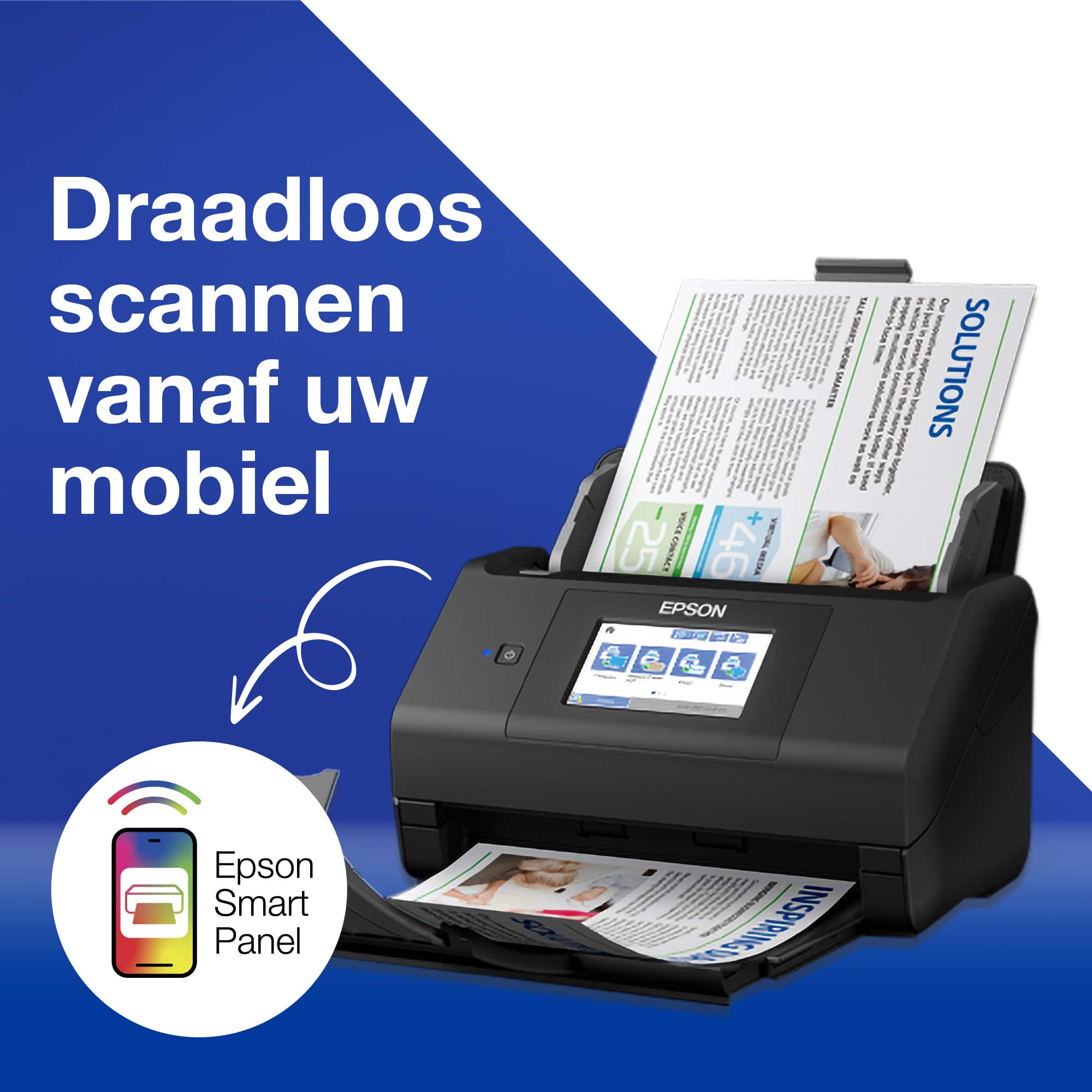 Epson WorkForce ES-580W, A4 automatische duplexscanner met Wi-Fi en gebruiksvriendelijk touchscreen - Afbeelding 4