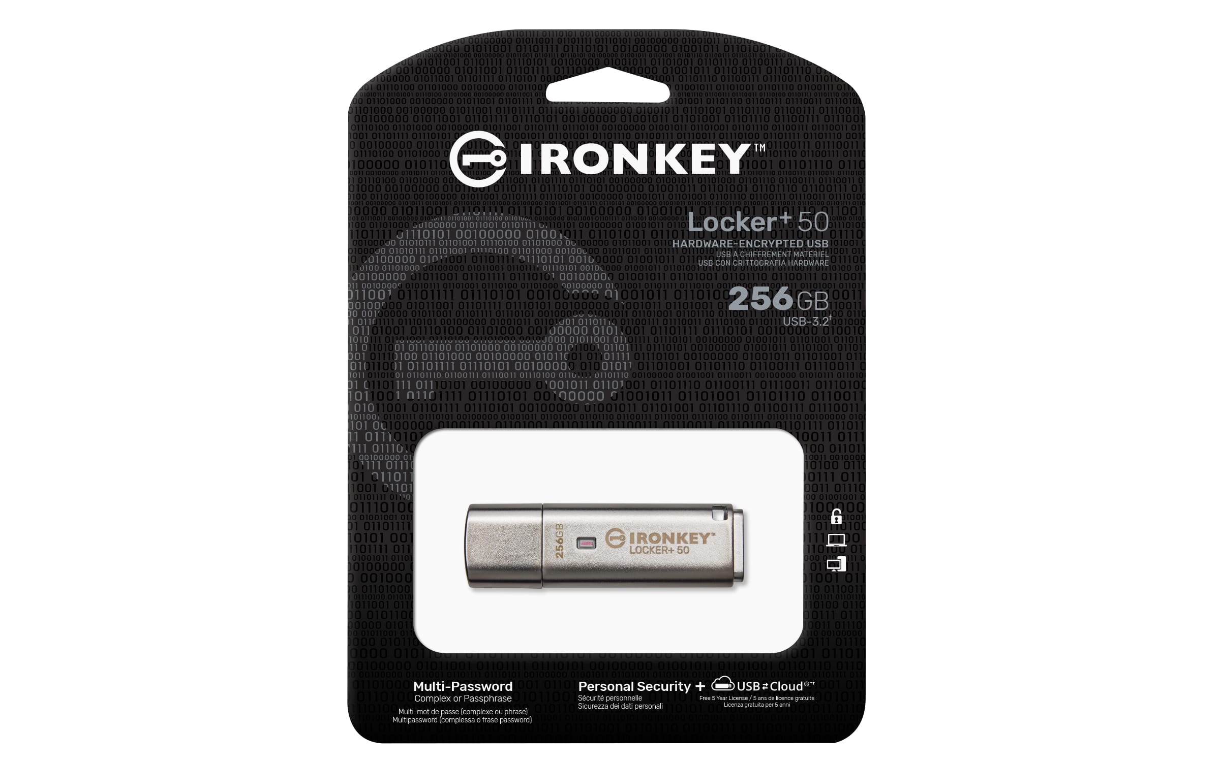 Kingston Technology IronKey 256GB IKLP50 AES USB, met 256-bits versleuteling - Afbeelding 3