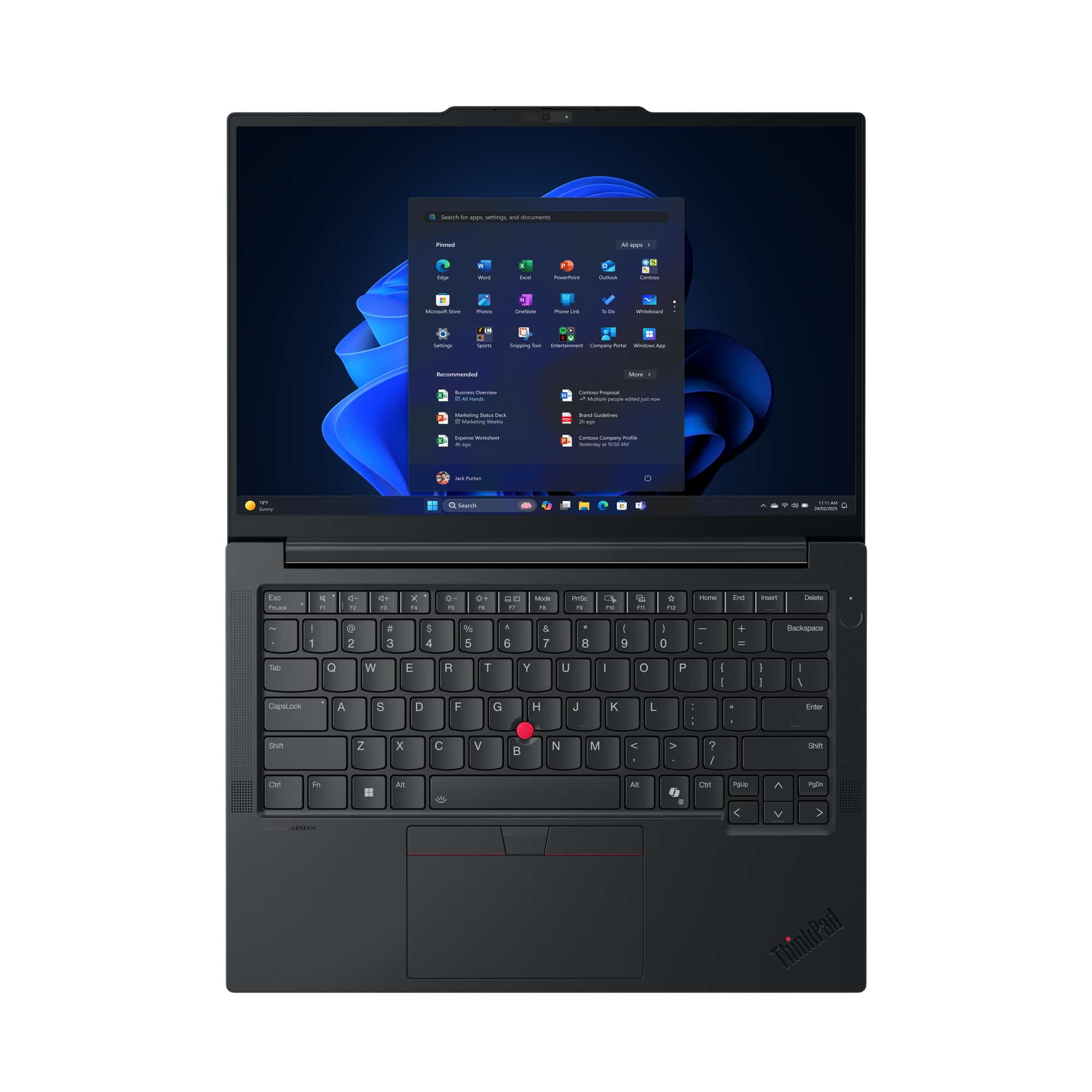 Lenovo ThinkPad E14 Gen 7 (Intel) Intel Core Ultra 5 225U Laptop 35,6 cm (14") WUXGA 16 GB DDR5-SDRAM 512 GB SSD Wi-Fi 6E (802.11ax) Windows 11 Pro Belgisch Zwart - Afbeelding 6
