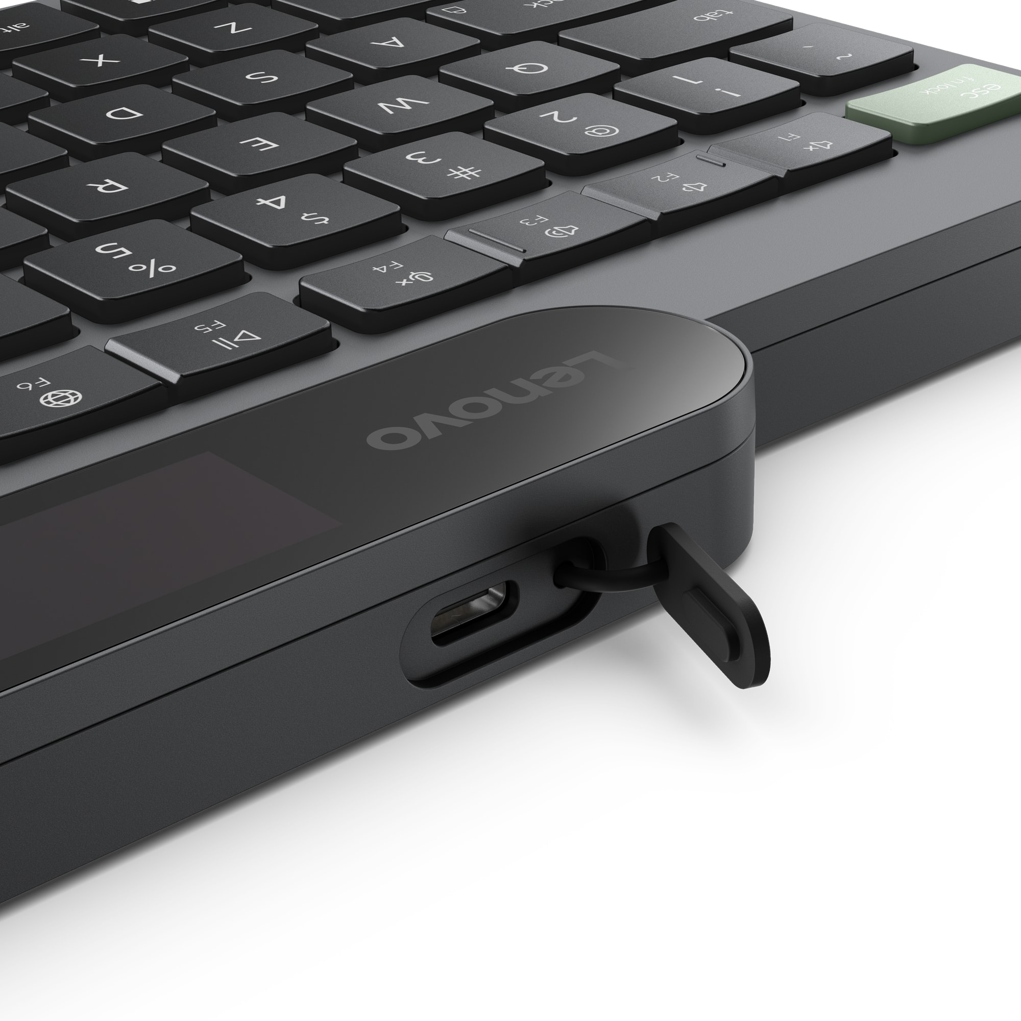 Lenovo 4Y41R69501 toetsenbord Thuis/Werk Bluetooth Frans, Duits Zwart, Groen - Afbeelding 6