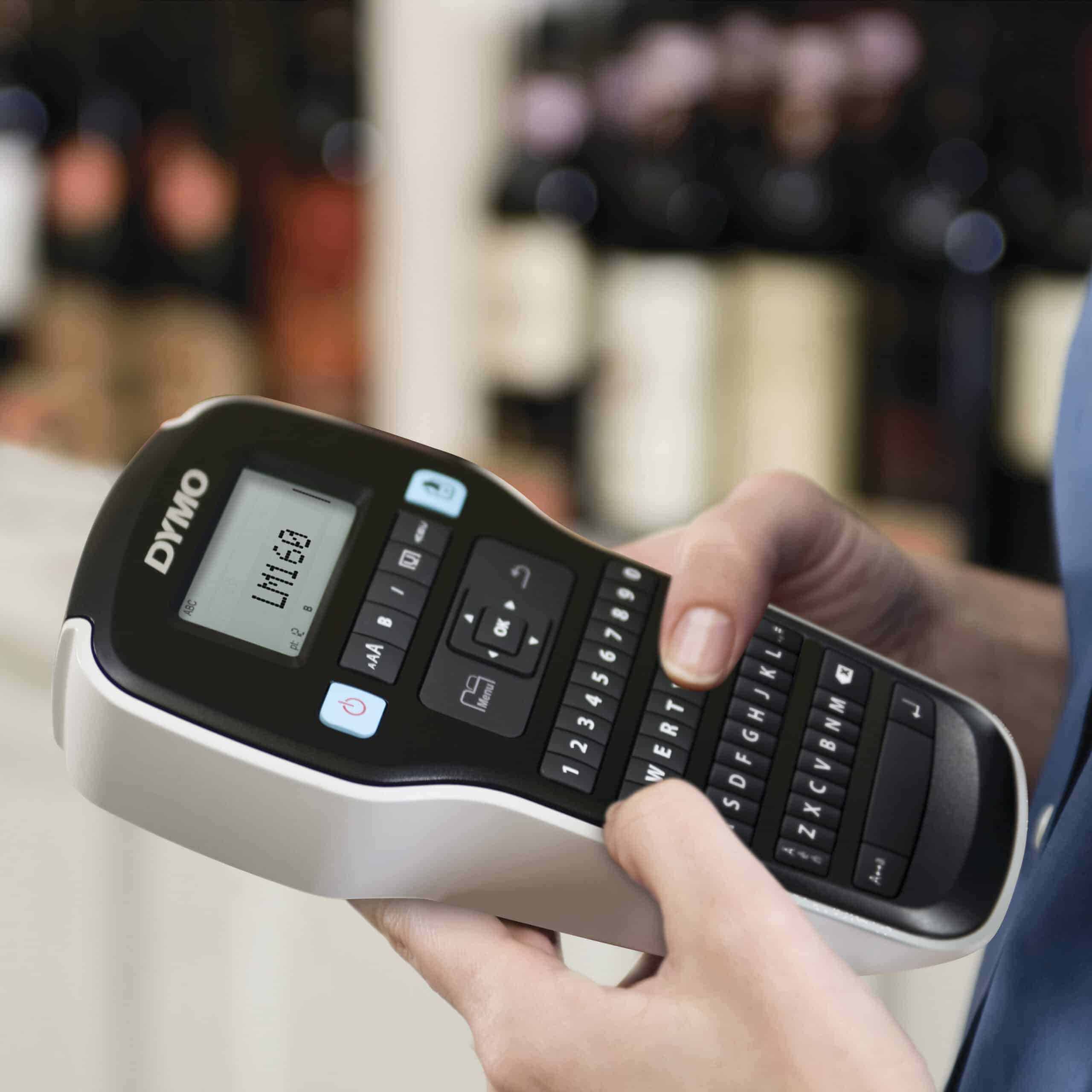 DYMO LabelManager 160-labelmaker | Draagbare labelprinter met AZERTY-toetsenbord | Inclusief zwart-wit D1-etiketten (12 mm) | Voor thuis en op kantoor - Afbeelding 3