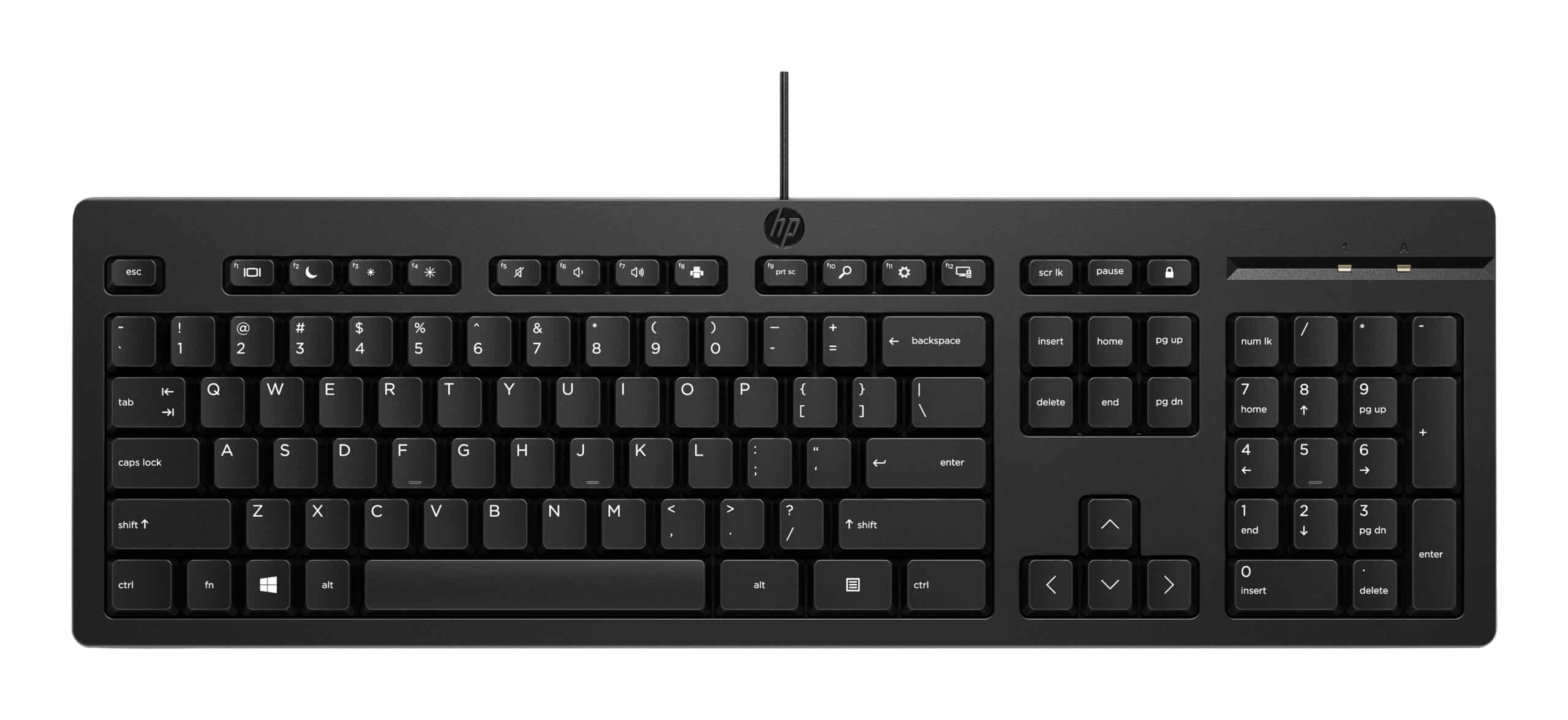 HP 125 G2 USB WD KBD toetsenbord Kantoor Zwart