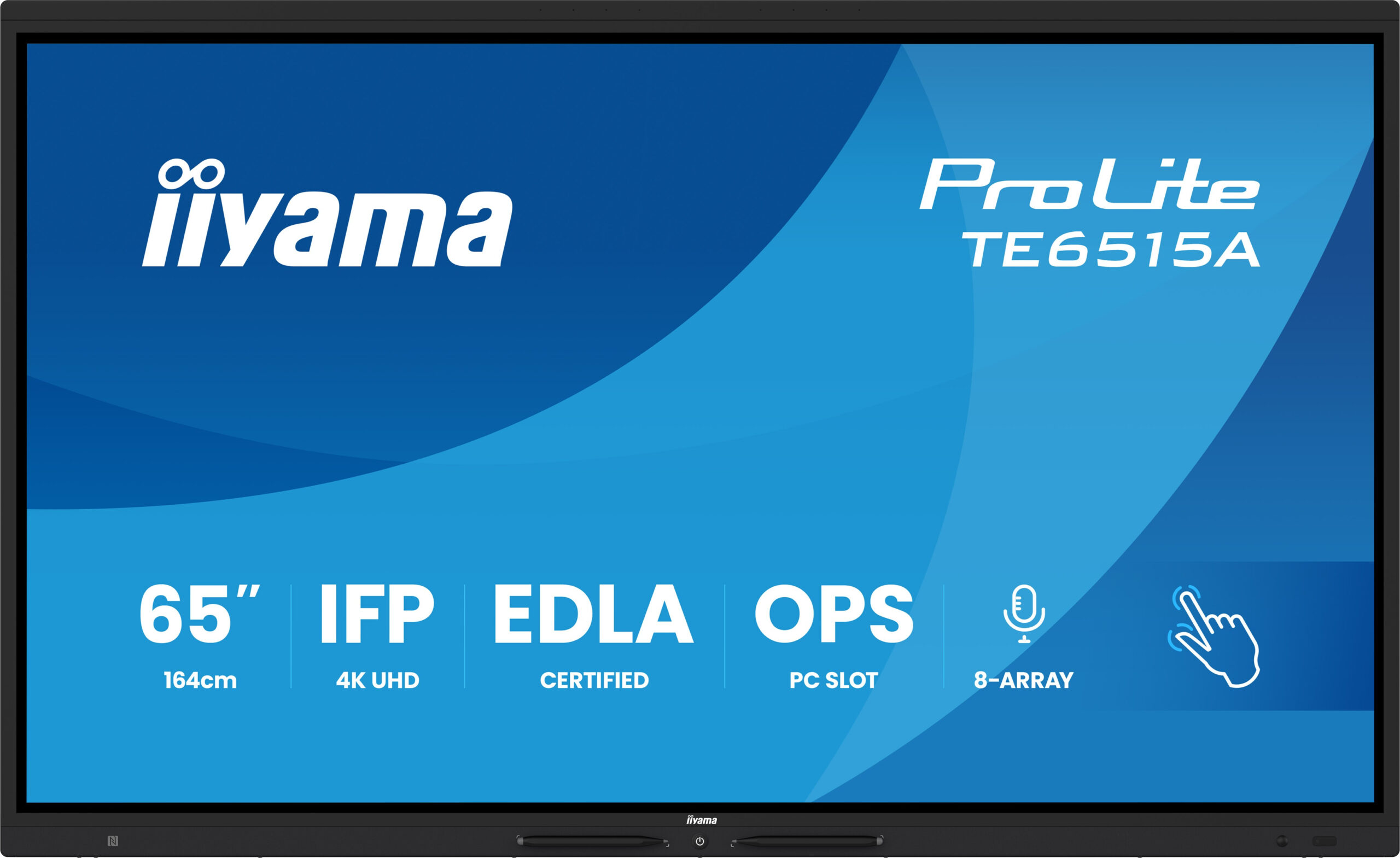 iiyama TE6515A-B2AG beeldkrant Kiosk-ontwerp 163,8 cm (64.5") Wifi 550 cd/m² 4K Ultra HD Zwart Touchscreen Type processor Android 24/7 - Afbeelding 2
