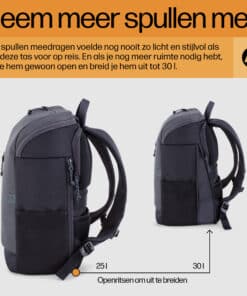 HP Travel 15,6 Iron Grey laptopbackpack, 25 liter - Afbeelding 3