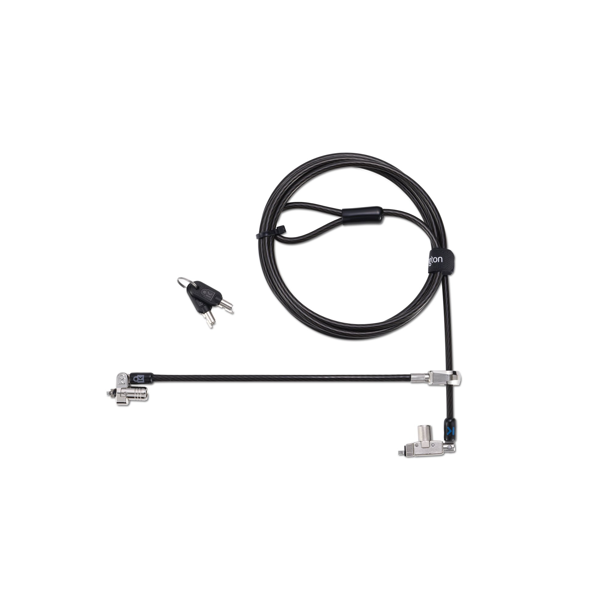 Kensington Slim N17 2.0 Keyed Dual Head Laptop Lock voor Wedge-Shaped Slots