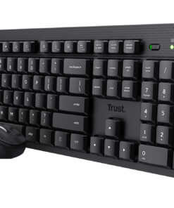 Trust Ody V2 Draadloze toetsenbord + muis set – Draadloze toetsenbord‑ en muisset – QWERTY – Zwart