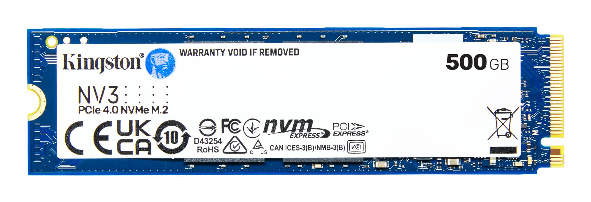 Kingston SNV3S/500G 500G NV3 NVMe SSD, 500 GB, M.2 2280 NVMe, 5000 MB/s - Afbeelding 3