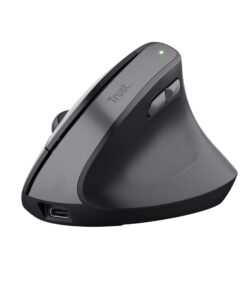 Trust TM-270 Draadloze Verticale Muis - Ergonomische muis – 6 knoppen – 2400 DPI – Business Model - Zwart