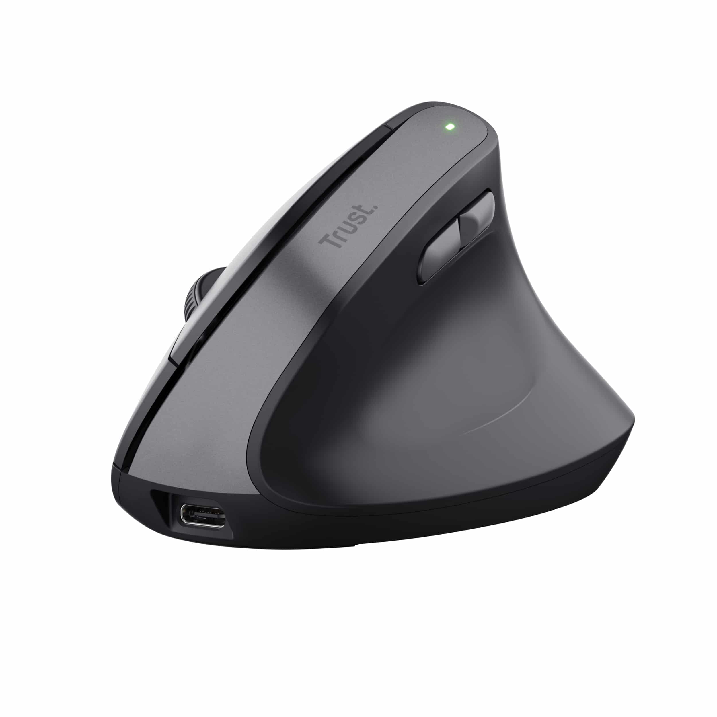 Trust TM-270 Draadloze Verticale Muis - Ergonomische muis – 6 knoppen – 2400 DPI – Business Model - Zwart