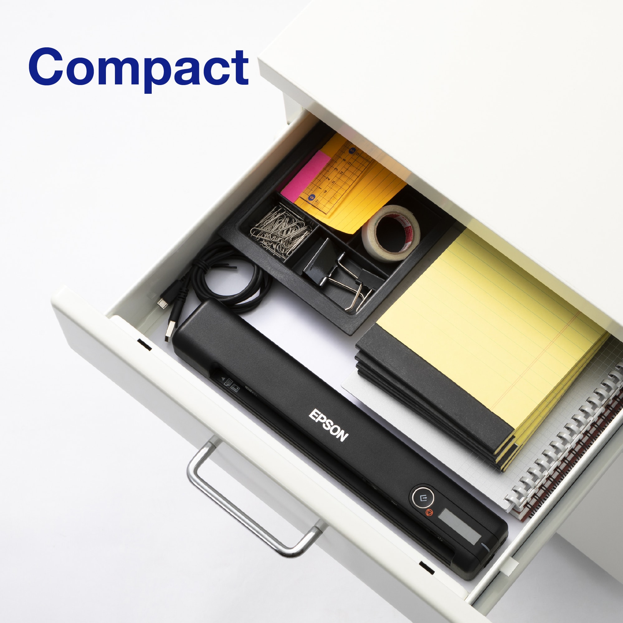 Epson WorkForce ES-60W, snelle draadloze mobiele A4-scanner met Wi-Fi-connectiviteit, ScanSmart-technologie en LCD-scherm - Afbeelding 7