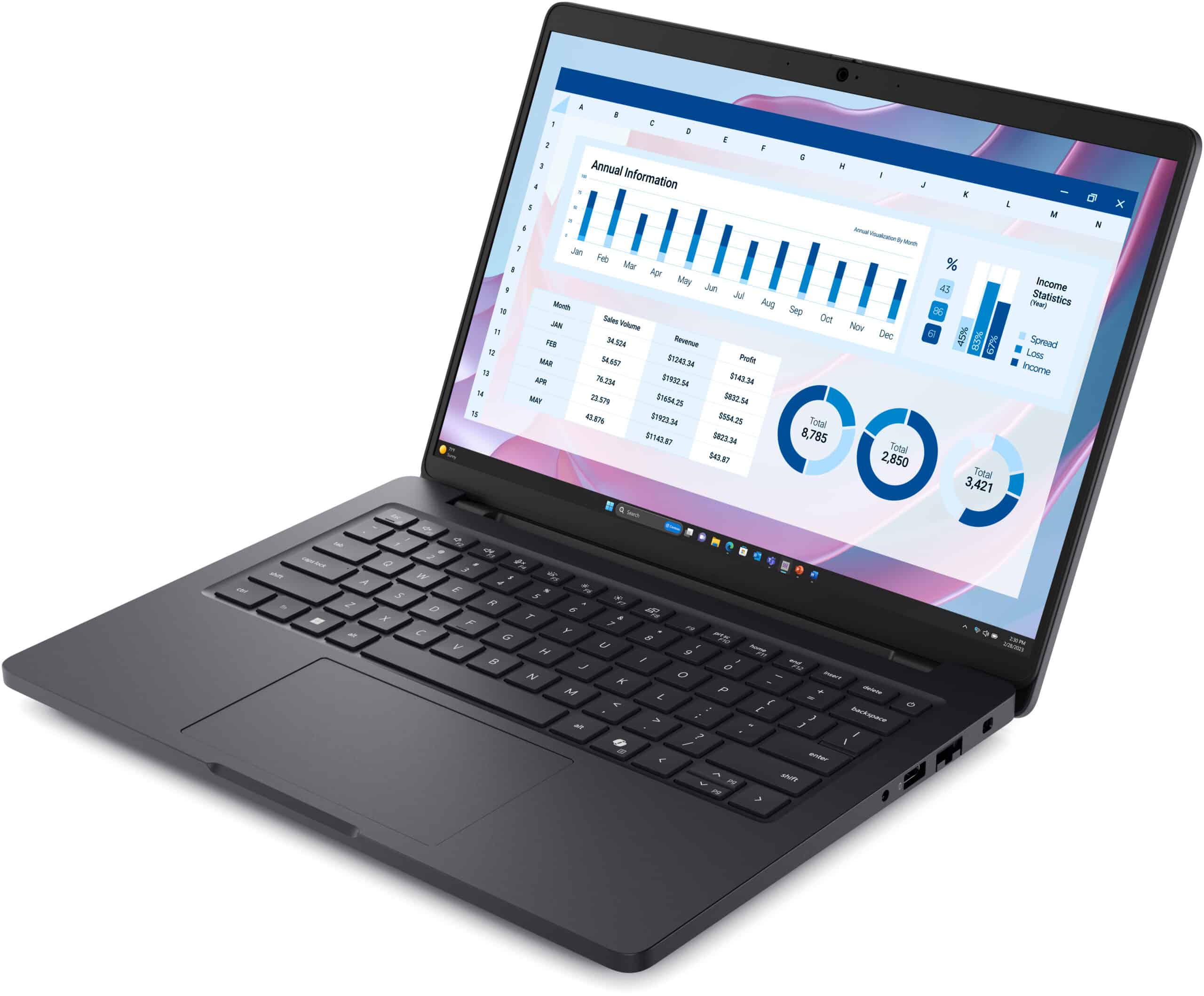 DELL Pro Max 14 MC14255 Copilot+ PC AMD Ryzen AI 7 PRO 350 Mobiel werkstation 35,6 cm (14") Full HD+ 32 GB LPDDR5x-SDRAM 1 TB SSD Wi-Fi 7 (802.11be) Windows 11 Pro Engels Zwart - Afbeelding 3