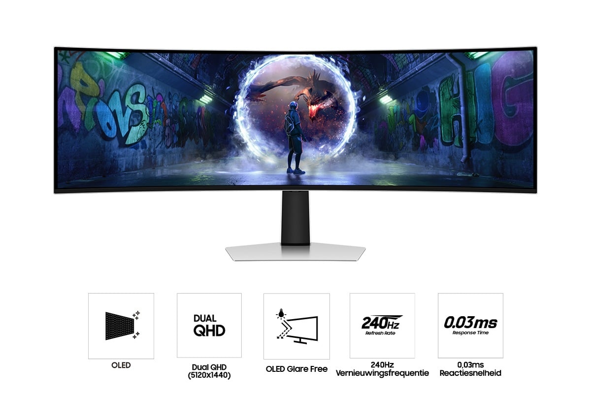 Samsung 49" Odyssey OLED G9 G93SD DQHD 240Hz Gaming Monitor