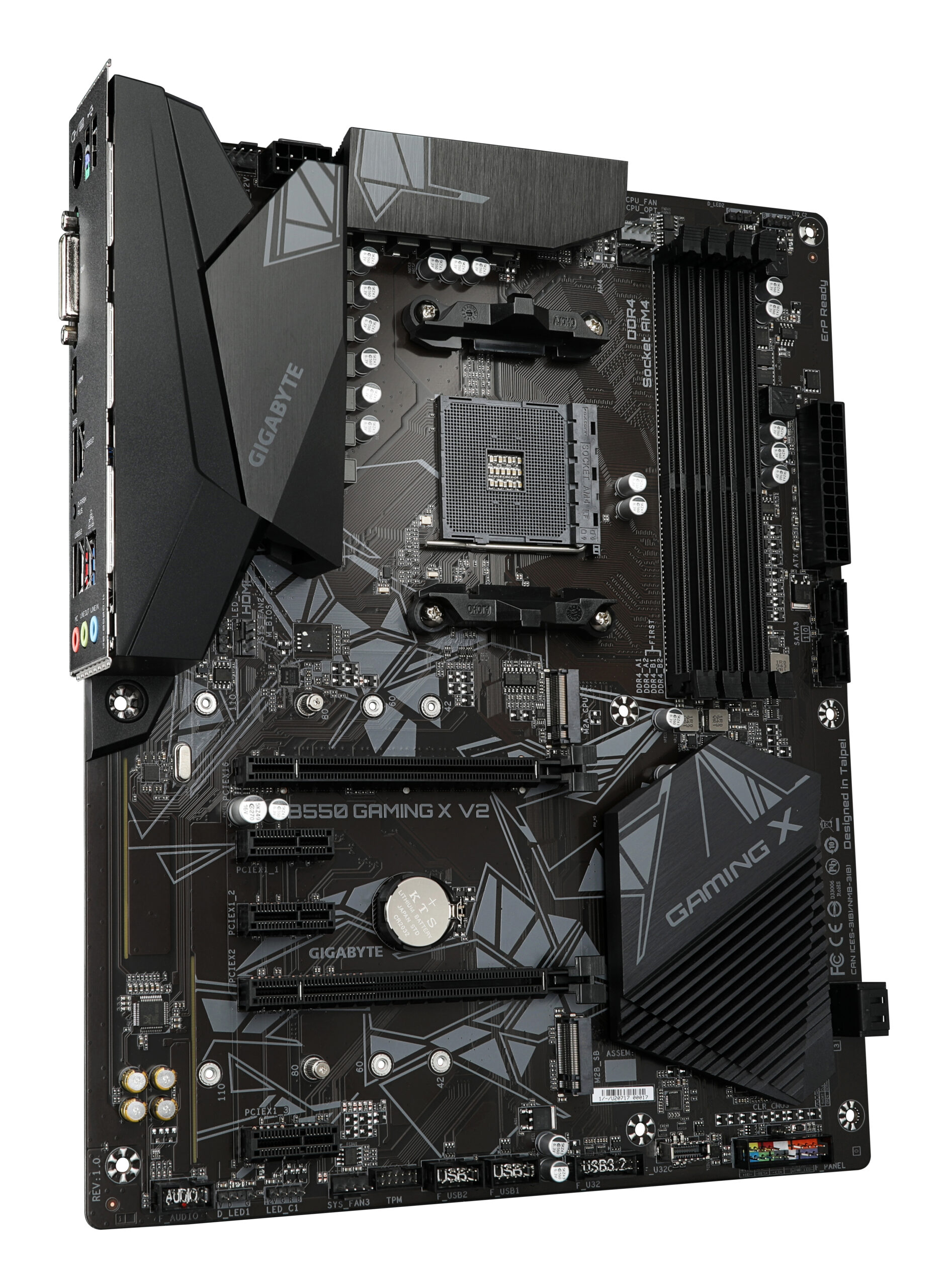 Gigabyte B550 GAMING X V2, ATX, AMD Ryzen, AM4, 4x DDR4, 3200 Mhz, M.2, 100 GBe, TPM - Afbeelding 3