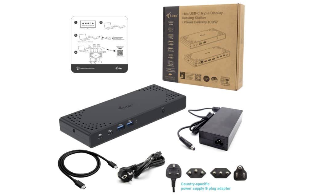 i-tec USB-C Triple Display Docking Station Gen 2 + Power Delivery 100W - Afbeelding 3