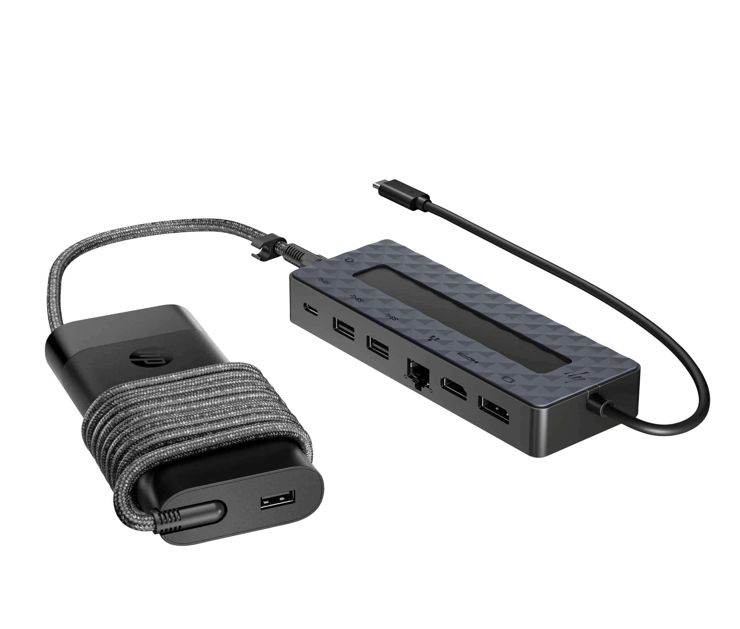 HP Universal USB-C-hub- en laptopladercombinatie - Afbeelding 4