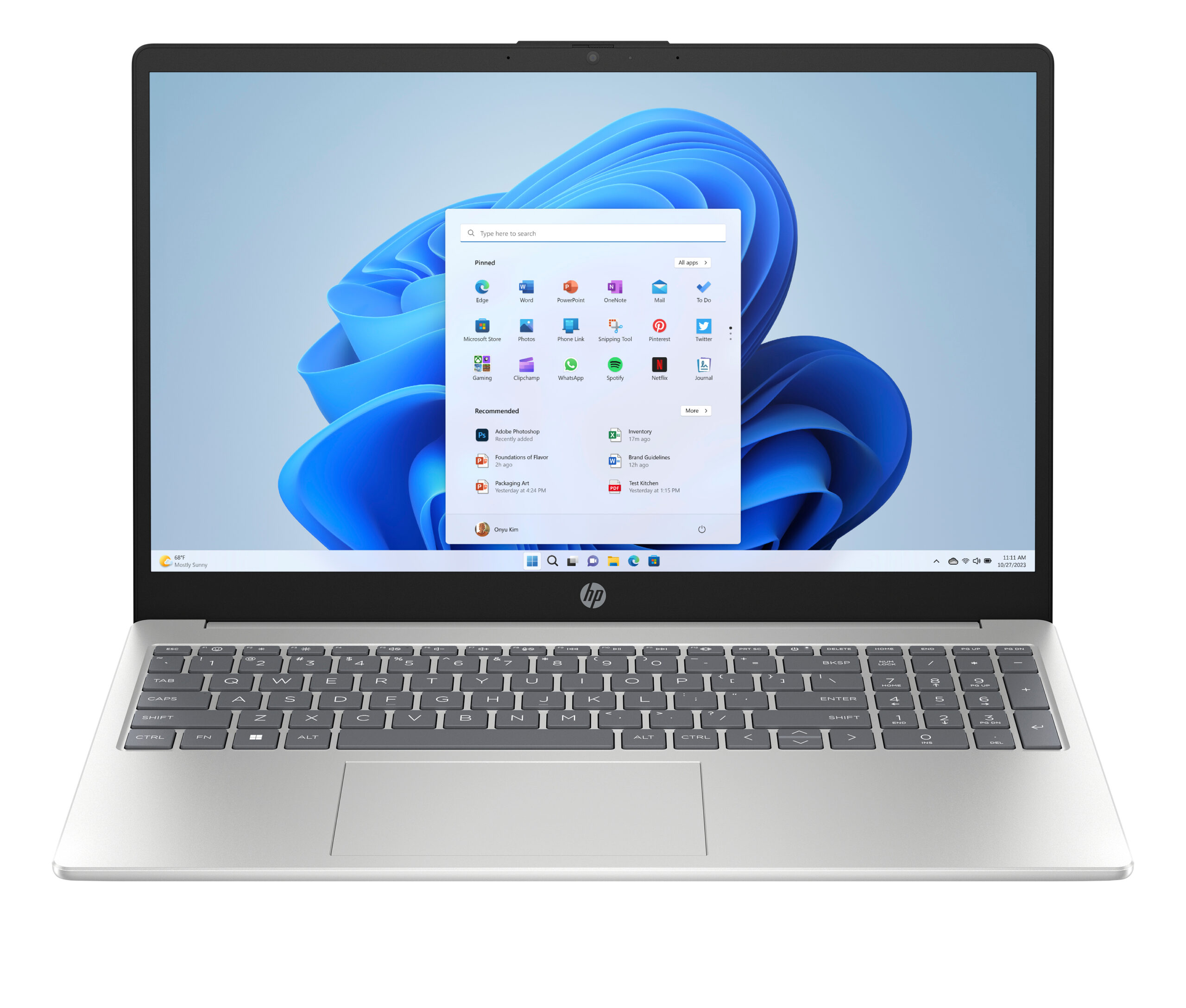 HP 15-fc0106nb AMD Ryzen™ 5 7520U Laptop 39,6 cm (15.6") Full HD 16 GB LPDDR5-SDRAM 512 GB SSD Wi-Fi 6 (802.11ax) Windows 11 Home Zilver