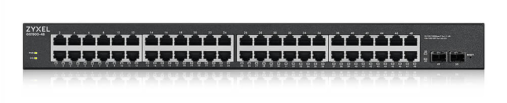 Zyxel GS1900-48HPv2 Managed L2 Gigabit Ethernet (10/100/1000) Power over Ethernet (PoE) Zwart