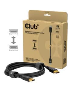 CLUB3D DisplayPort™ 2.1 VESA DP80 Gecertificeerd Kabel 8K240Hz 2m/6.56ft - Afbeelding 2