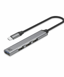 ACT USB-C hub, 3x USB-A 2.0 en 1x USB-A 3.0