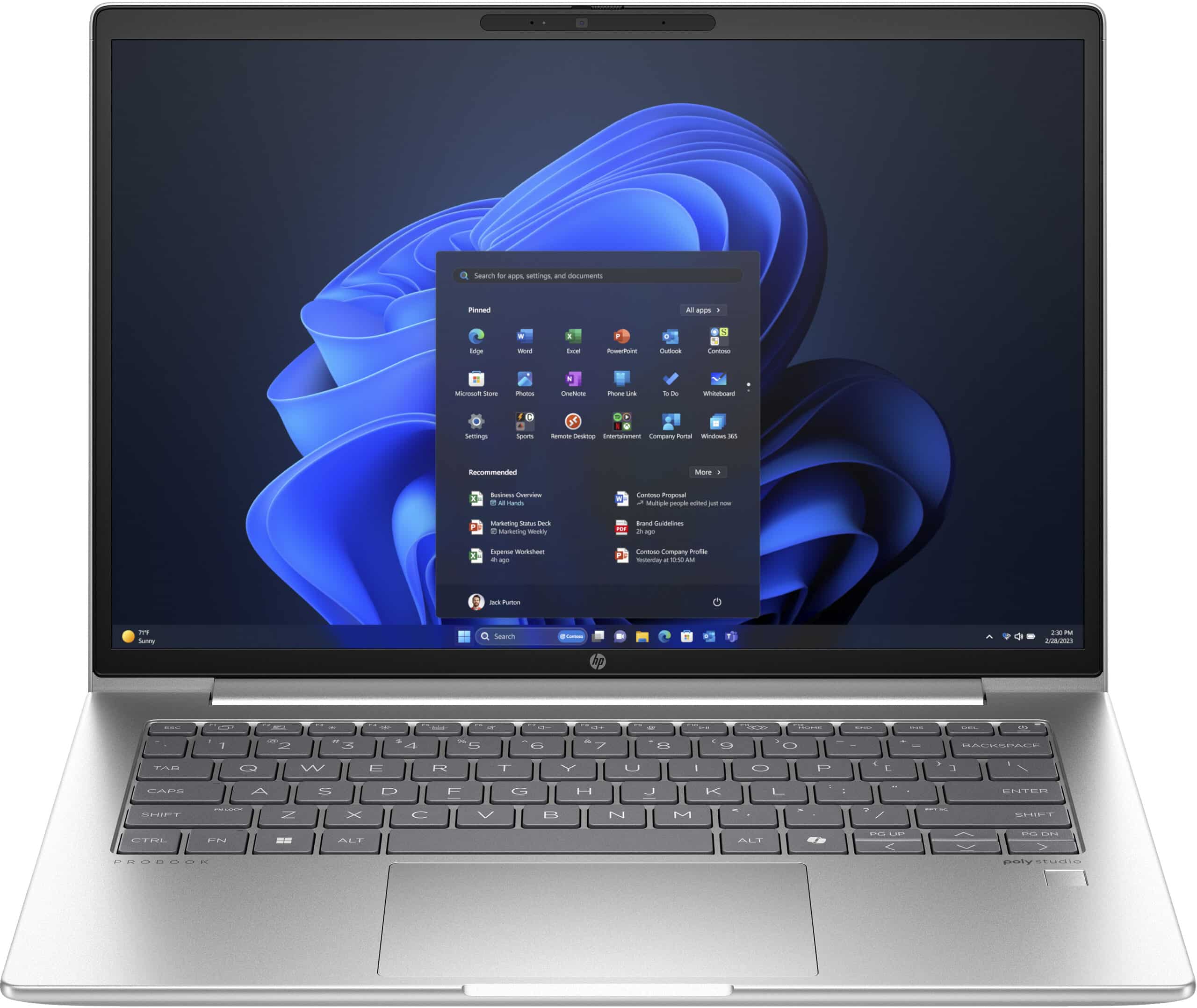 HP ProBook 440 G11 Intel Core Ultra 5 125U Laptop 35,6 cm (14") WUXGA 16 GB DDR5-SDRAM 512 GB SSD Wi-Fi 6E (802.11ax) Windows 11 Pro AI PC Zilver