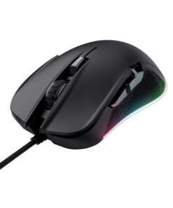 Trust GXT 922 YBAR Gaming Muis - Bedrade gamingmuis – 6 programmeerbare knoppen – 7200 DPI – Zwart
