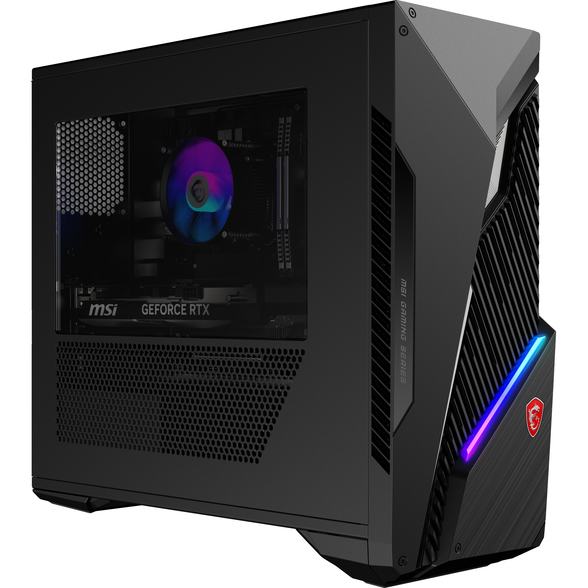 MSI MAG Infinite S3 14NVM7-102EU Intel® Core™ i7 i7-14700F 32 GB DDR5-SDRAM 1 TB SSD NVIDIA GeForce RTX 5060 Ti Windows 11 Home Desktop PC Zwart